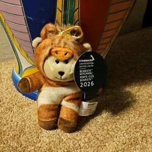 Starbucks Limited Edition Bearista Keychain in Brown and Cream
